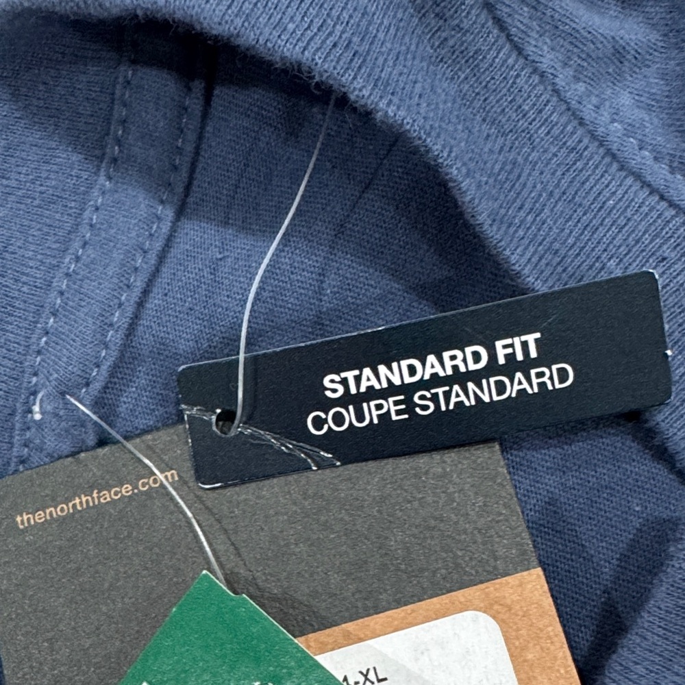 Brand New from StitchFix- The North Face Men's Navy Tee with Yellow Logo - Picture 5 of 5